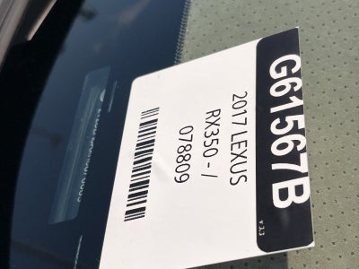2017 Lexus RX 350 F Sport