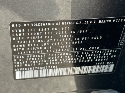 2022 Volkswagen Taos 1.5T SE