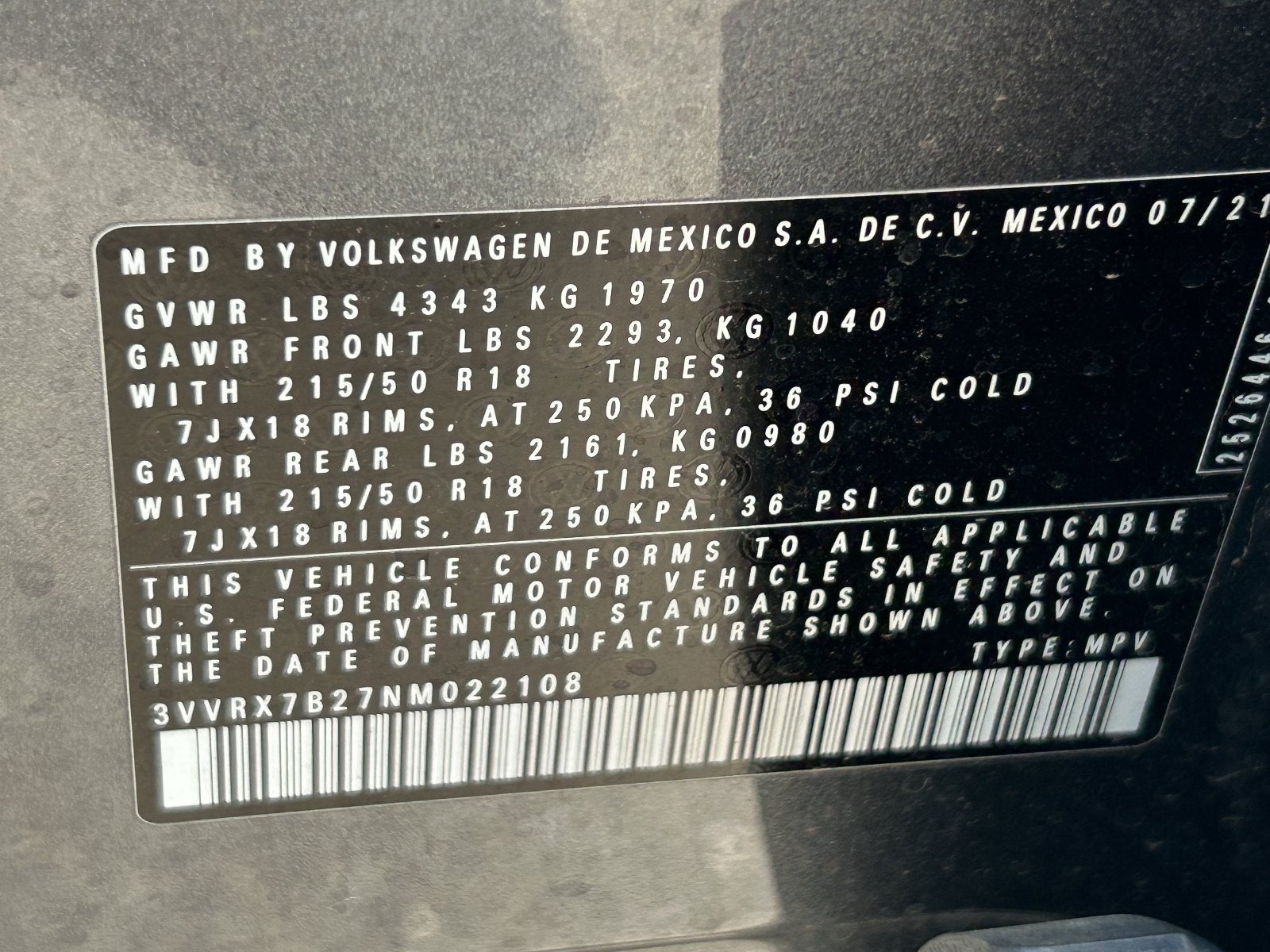 2022 Volkswagen Taos 1.5T SE