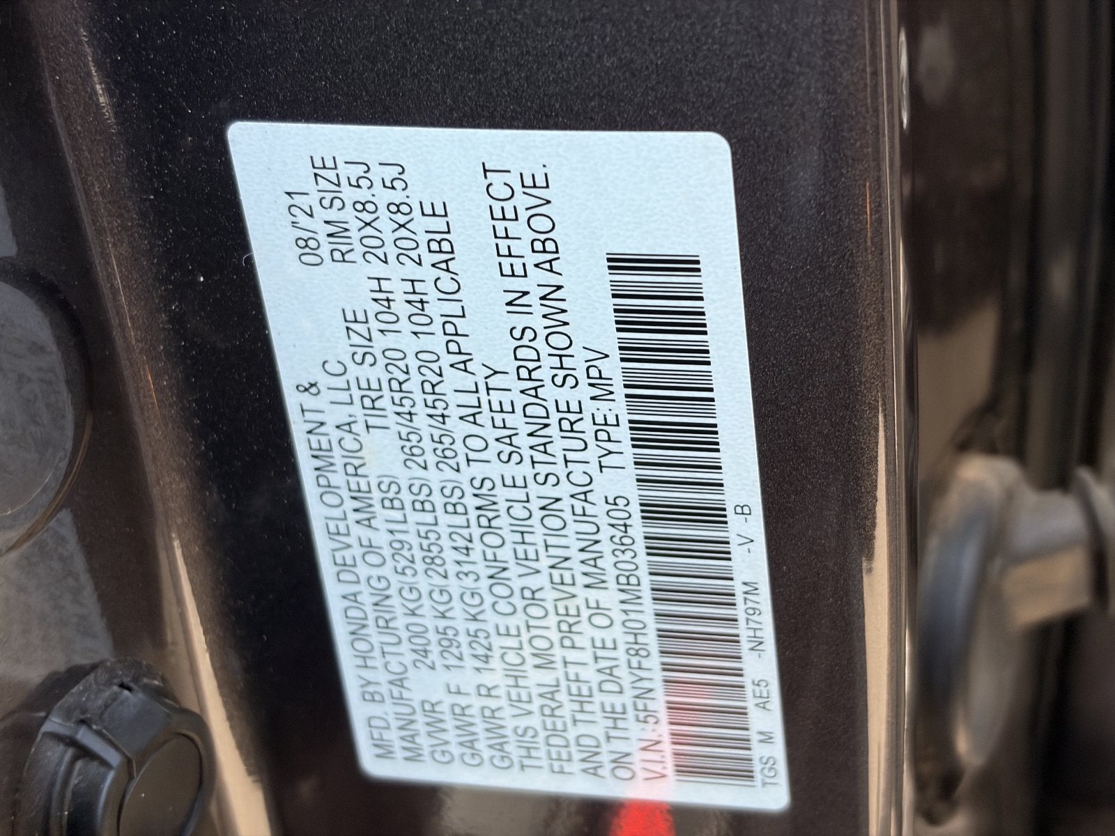 2021 Honda Passport AWD Elite