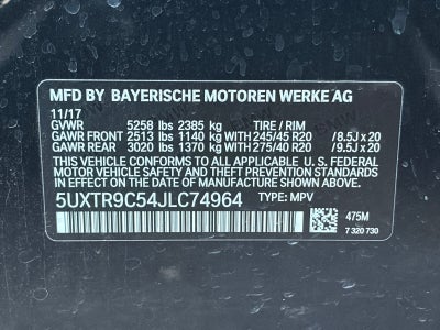 2018 BMW X3 xDrive30i